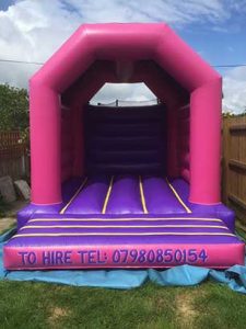 Pink Bouncy Castle for hire Ashford Kent